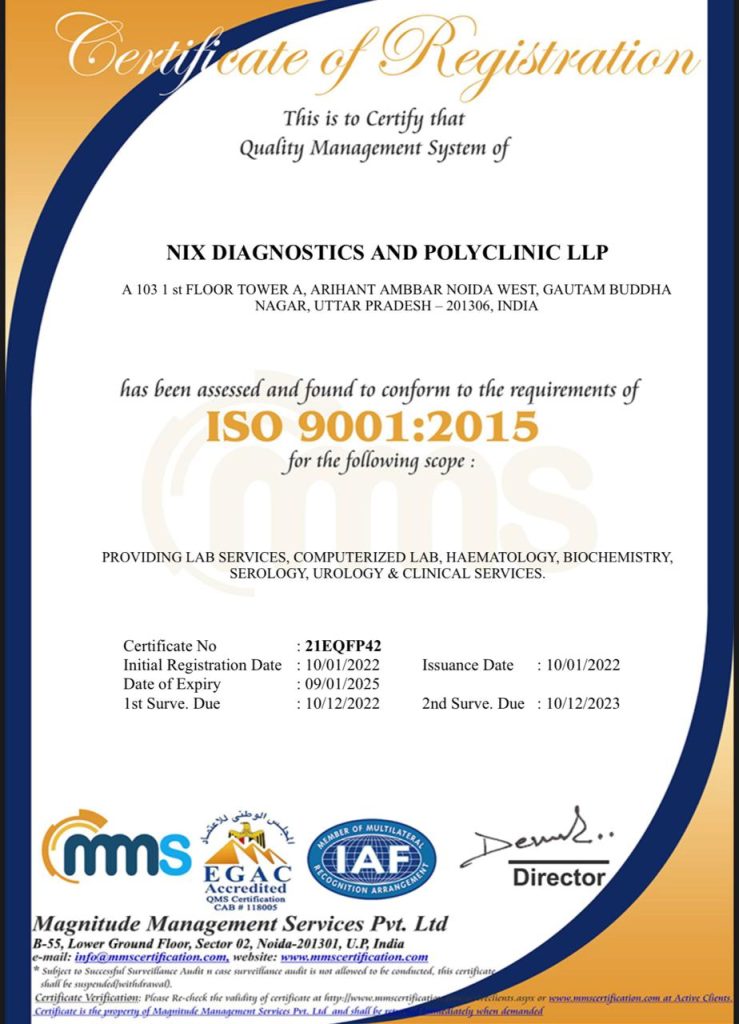 ISO certificate 9001:2015